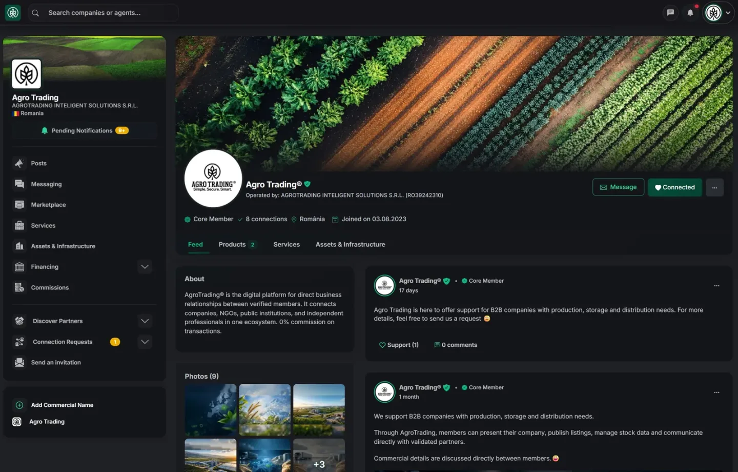 AgroTrading toiminnot